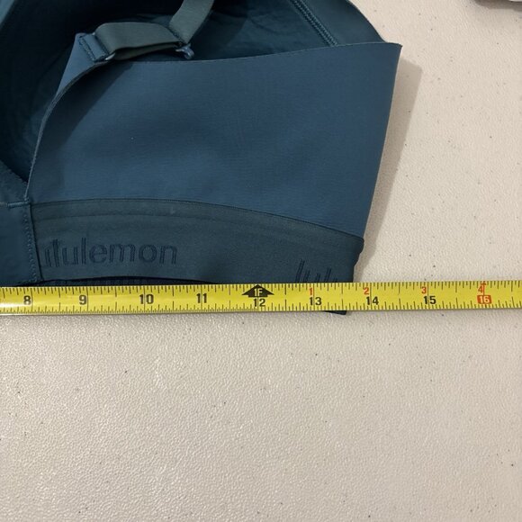 Lululemon Fine Form Bra Seamless Construction Yoga Bermuda Teal 36C - Picture 16 of 16